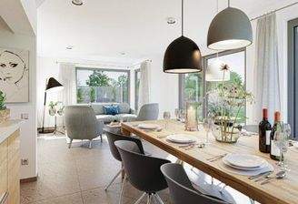 Platz zum Essen und Kochen mit der gnazen Familie