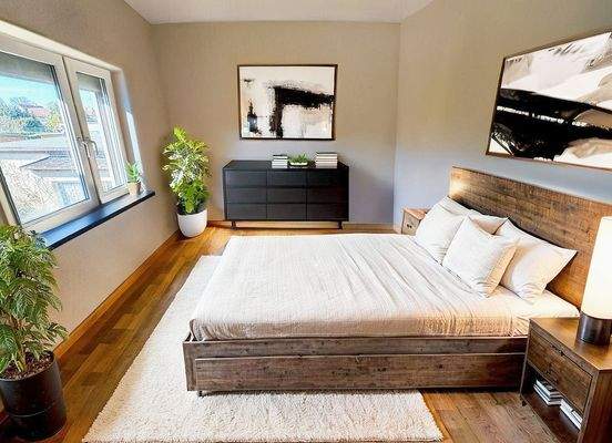 KI generiert // Ein mögliches Schlafzimmer