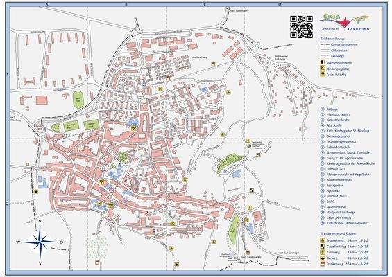 Straßenplan Gerbrunn