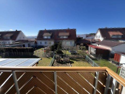 Aussicht vom Balkon