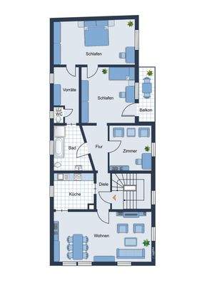 Grundriss Obergeschoss