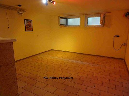 Party-Hobbyraum im Keller