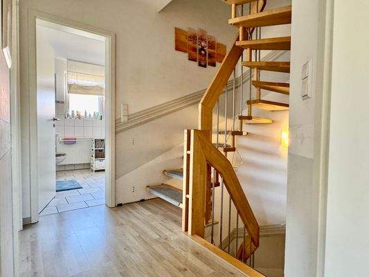 Treppe ins Dachstudio