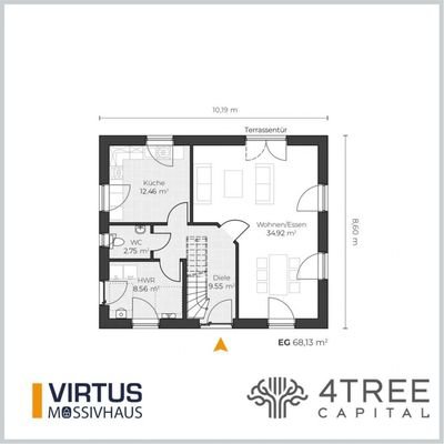 EFH Virtus V140 Grundriss EG
