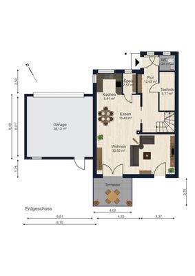 Grundrisse Erdgeschoss