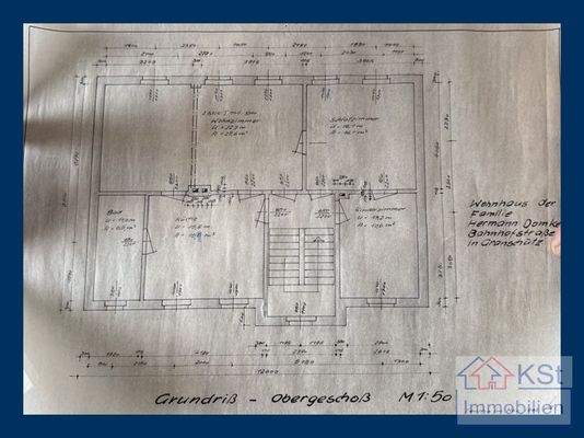 Grundriss Obergeschoss Amselweg 34