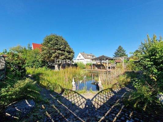 Gartenansicht - Schwimmteich