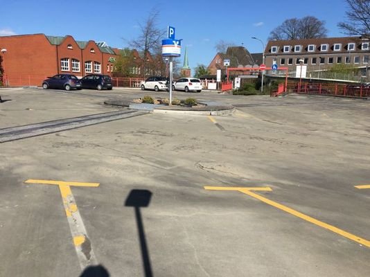 Stellplätze oberes Parkdeck