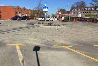 Stellplätze oberes Parkdeck