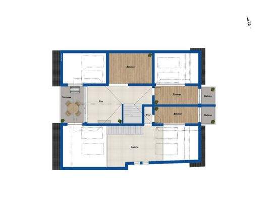 Grundriss DG Hinterhaus