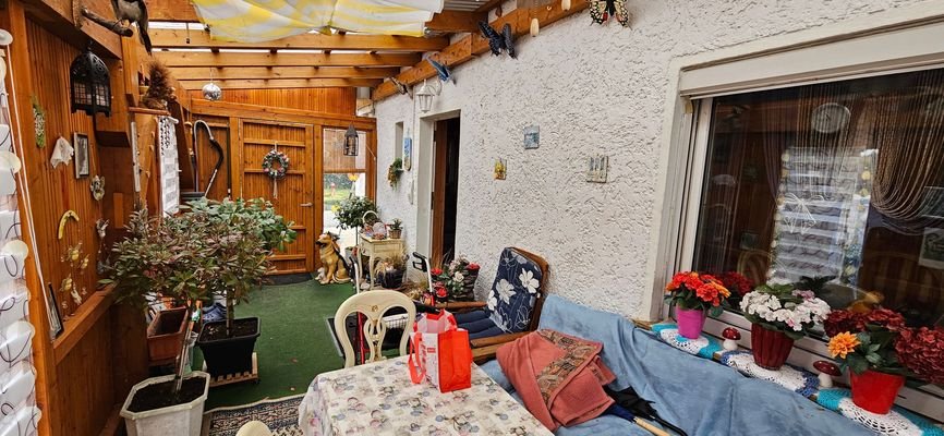 Überdachte Terrasse