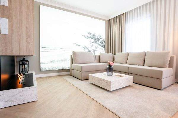 Wohnzimmer mit Gaskamin