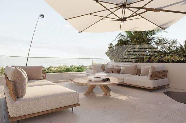 Visualisierte Dachterrasse