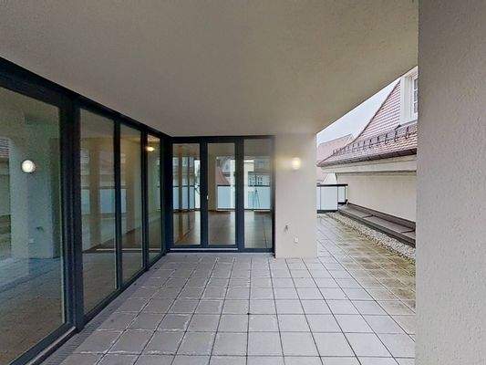 Ansicht I: Dachterrasse