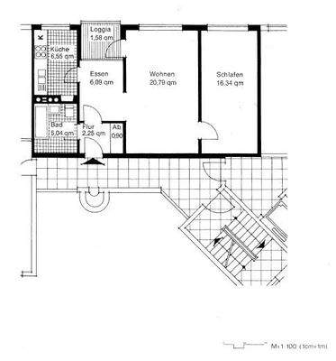 Grundriss 59,54 m² - VE 108