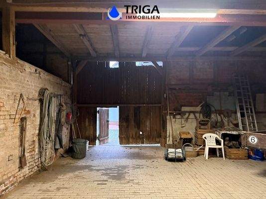 Blick in die Scheune 