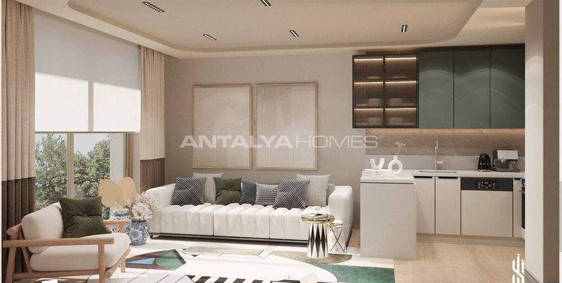 Flats in Complex with Ideal Location Antalya Altintas