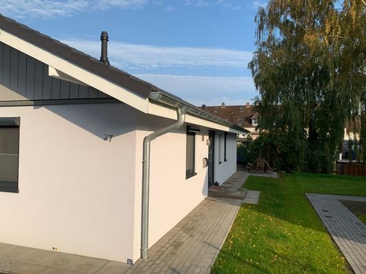 Außenansicht eines gebauten Bungalows (Vorschlag)