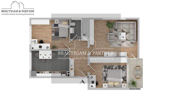 Grundriss visualisiert