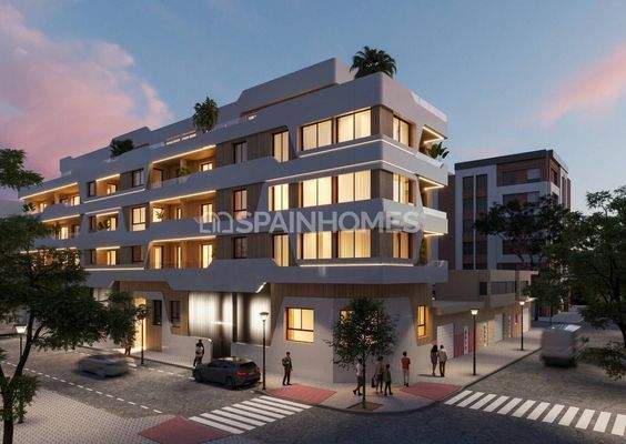 Flats with Rooftop Pool near the Beach in Santa Pola Alicante