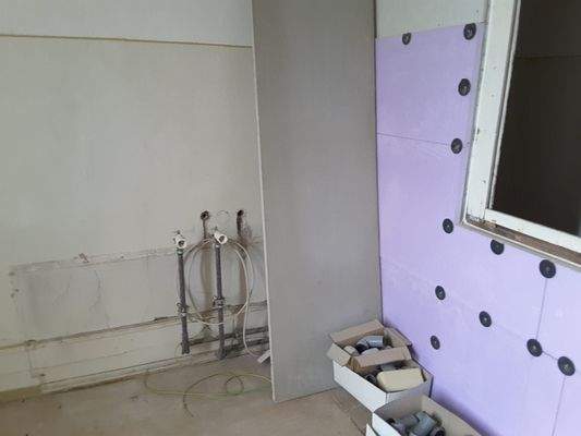 vorbereitetes Badezimmer