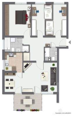 visualisierter Grundriss
