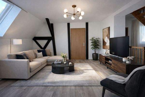 Einrichtungsbeipiel Wohnzimmer DG