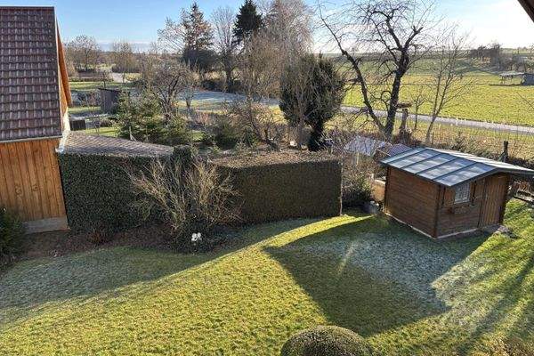 Blick vom Balkon der Dachgeschoßwohnung (Winterbild aktuell)