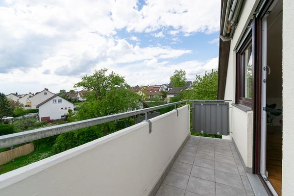 Blick vom Balkon