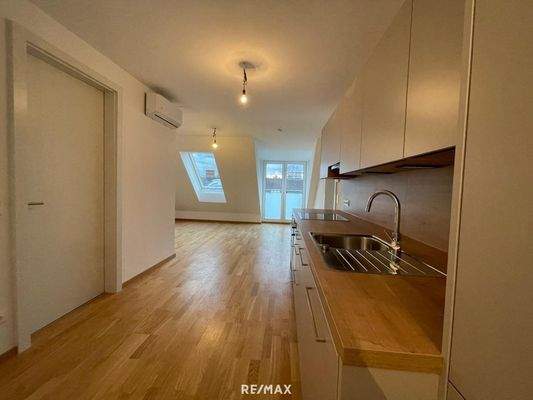 Blick Richtung Wohnbereich