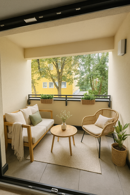 Balkon Möbliert