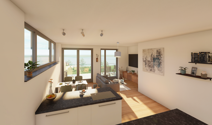 NEUBAUPROJEKT - Visualisierung 2,5-Zimmer Wohnung