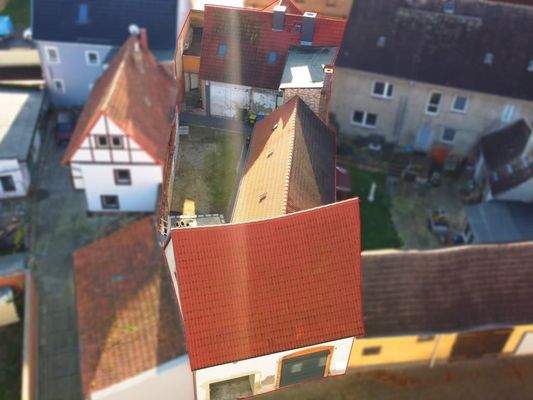 Luftbildaufnahme des Grundstücks