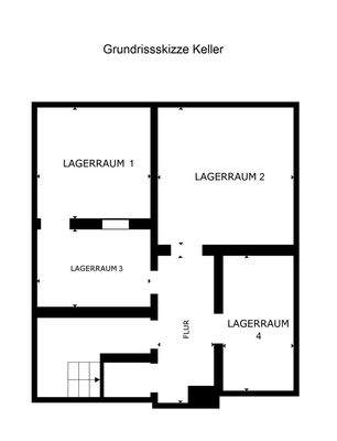 Grundrissskizze Keller