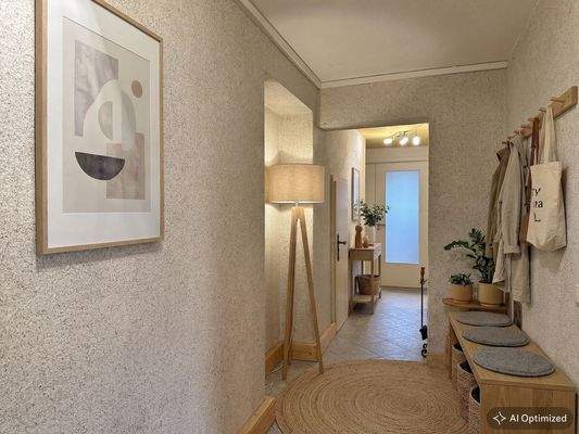 [KI-optimiertes Foto] Flur-Eingangsbereich