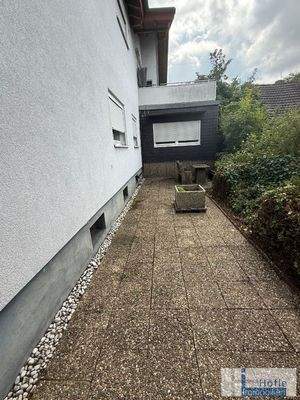 Sitzplatz Rückseite Garten Altbau