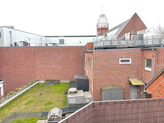 Balkon-Aussicht zum Innenhof