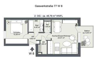 Gaswerkstraße 77 W 8 - 2D-Grundriss