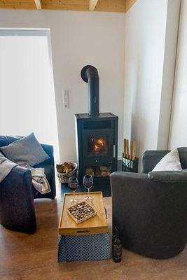 Wohnzimmer mit Kaminofen