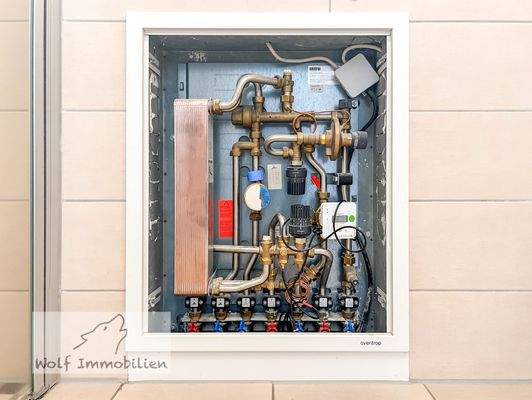 Wärmetauscher und Fußbodenheizung