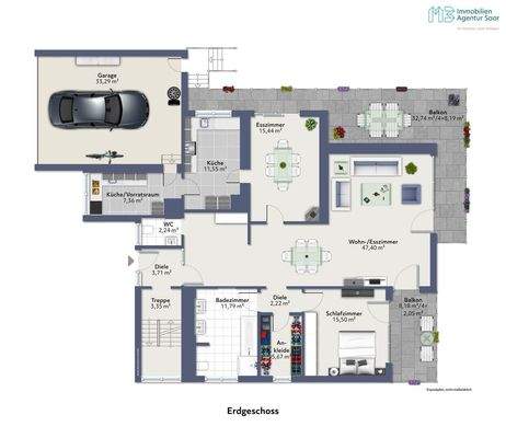 Vielseitiges Zweifamilienhaus in Wallerfangen 