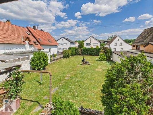 Blick aus der Einliegerwohnung