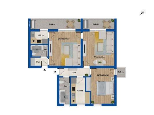 Grundriss 1. Obergeschoss