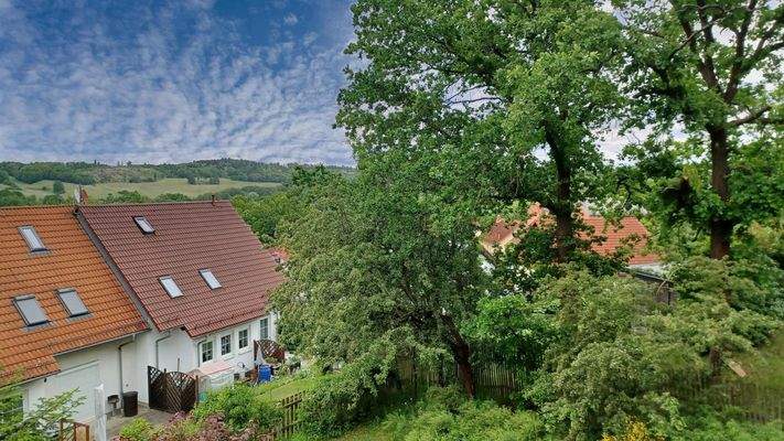 Blick vom Balkon im OG