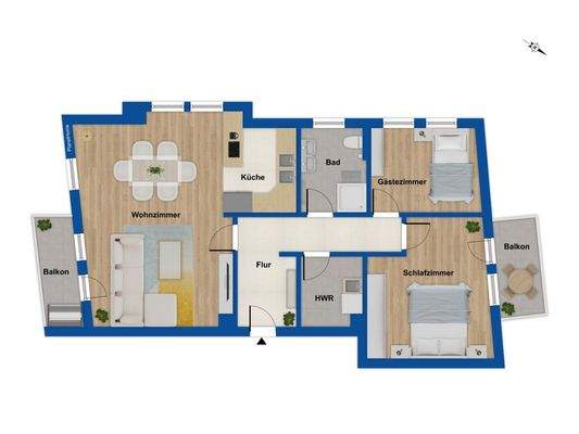 Grundriss 1. Obergeschoss