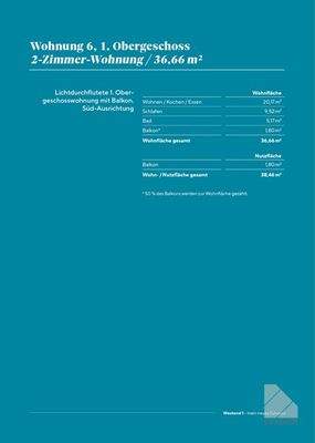 Wohnung 6 OG Wfl. und Nutzfläche