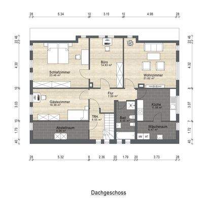 Grundriss Dachgeschoss 