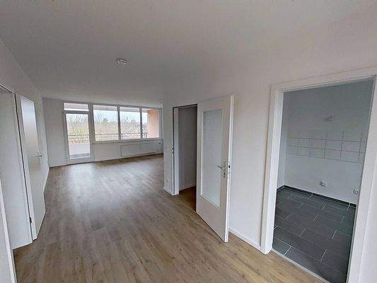 Ansicht II: Wohn- und Esszimmer