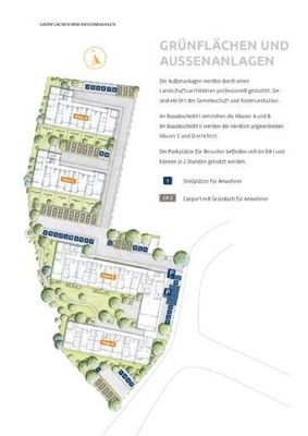 Außenanlagenplan aus Exposé S18 SWR BA I und BA II