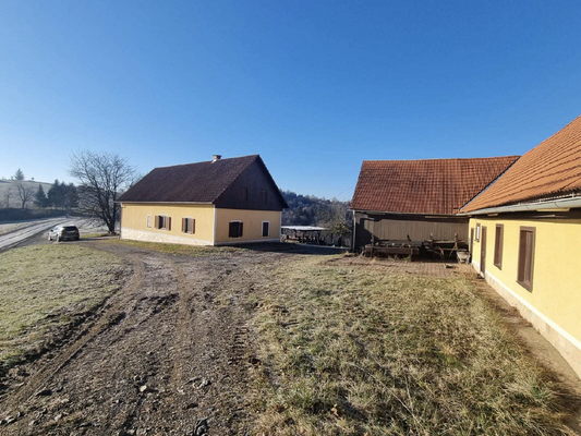 Kirchbach Ansicht Bauernhaus und Nebengebäude